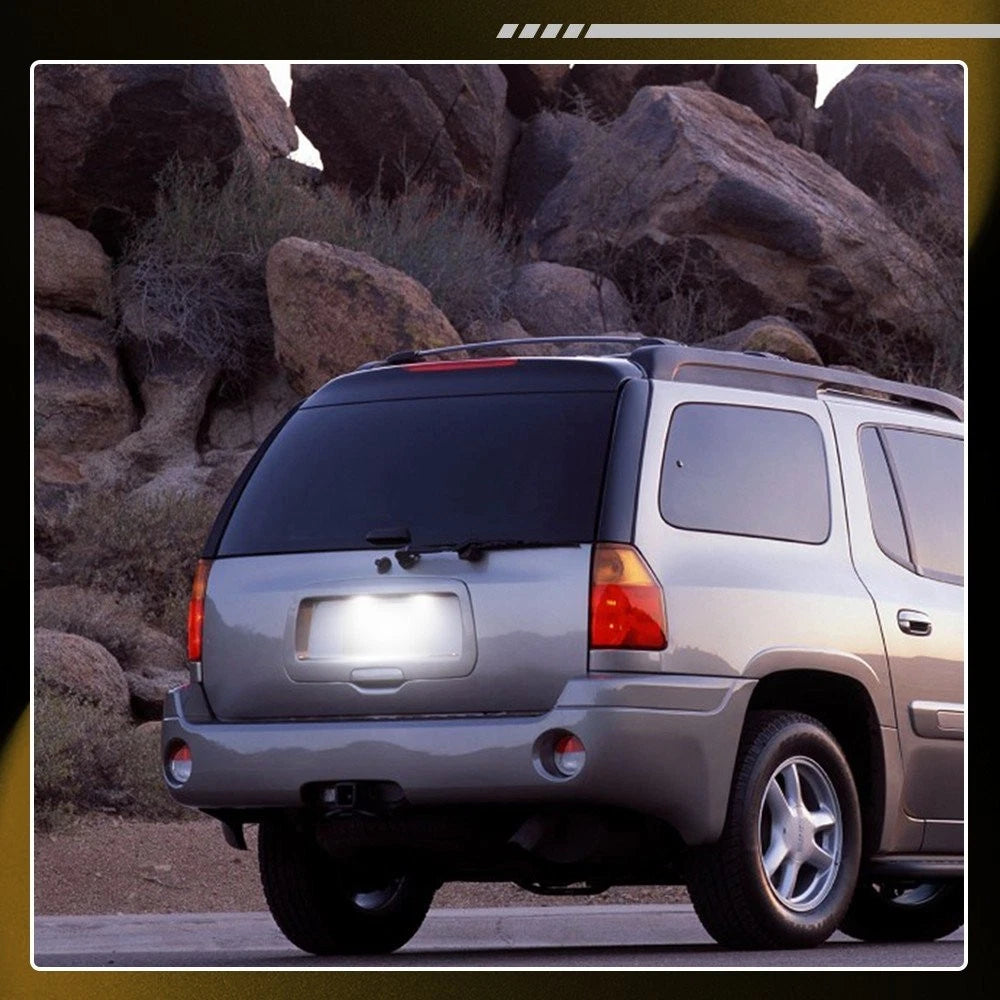 LED License Plate Lamps Tag Lights Pair for Trailblazer Envoy Rainier (2002–2009)
