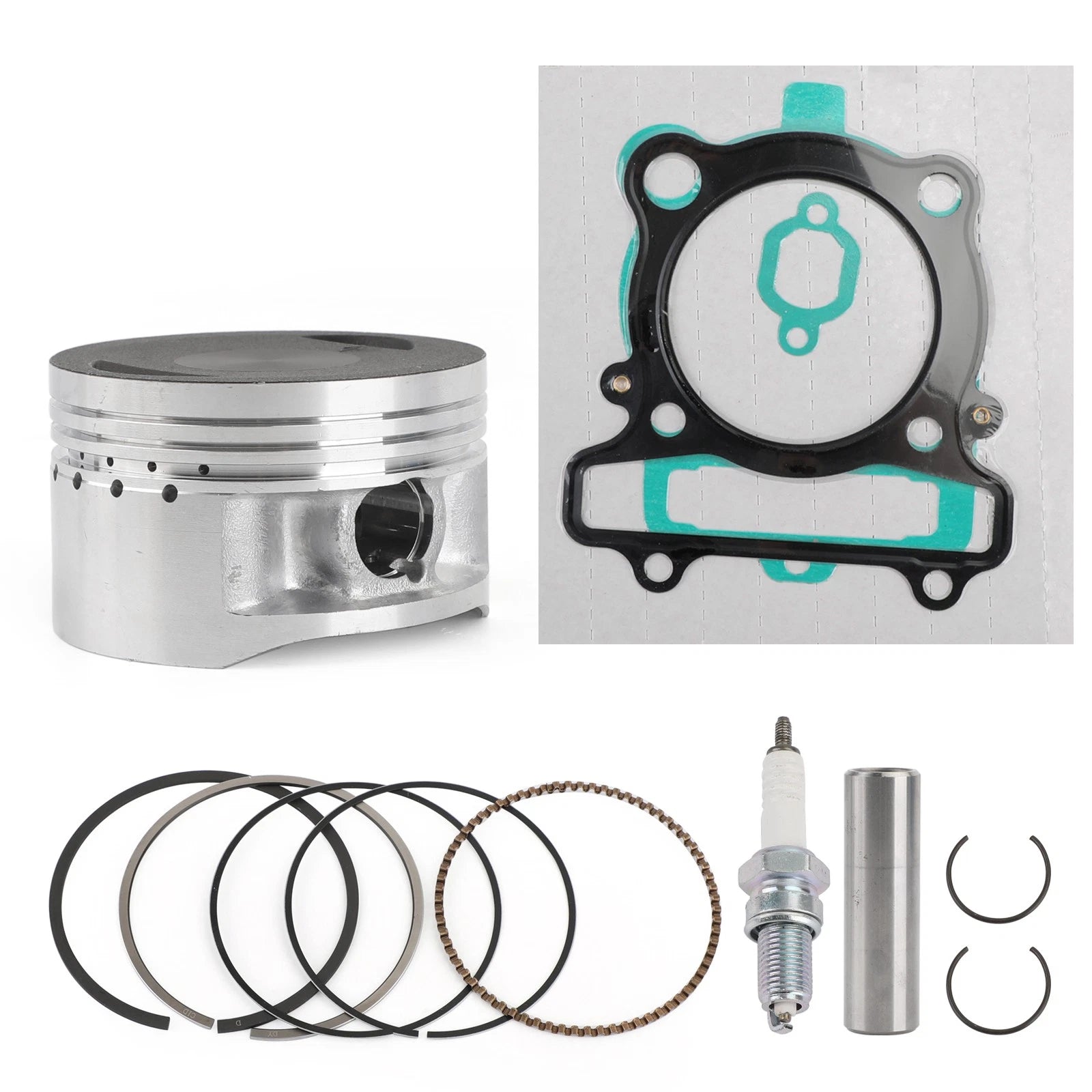 Piston Rings Gasket Spark Plug Kit for Yamaha Warrior 350 YFM350X (1987–2004)