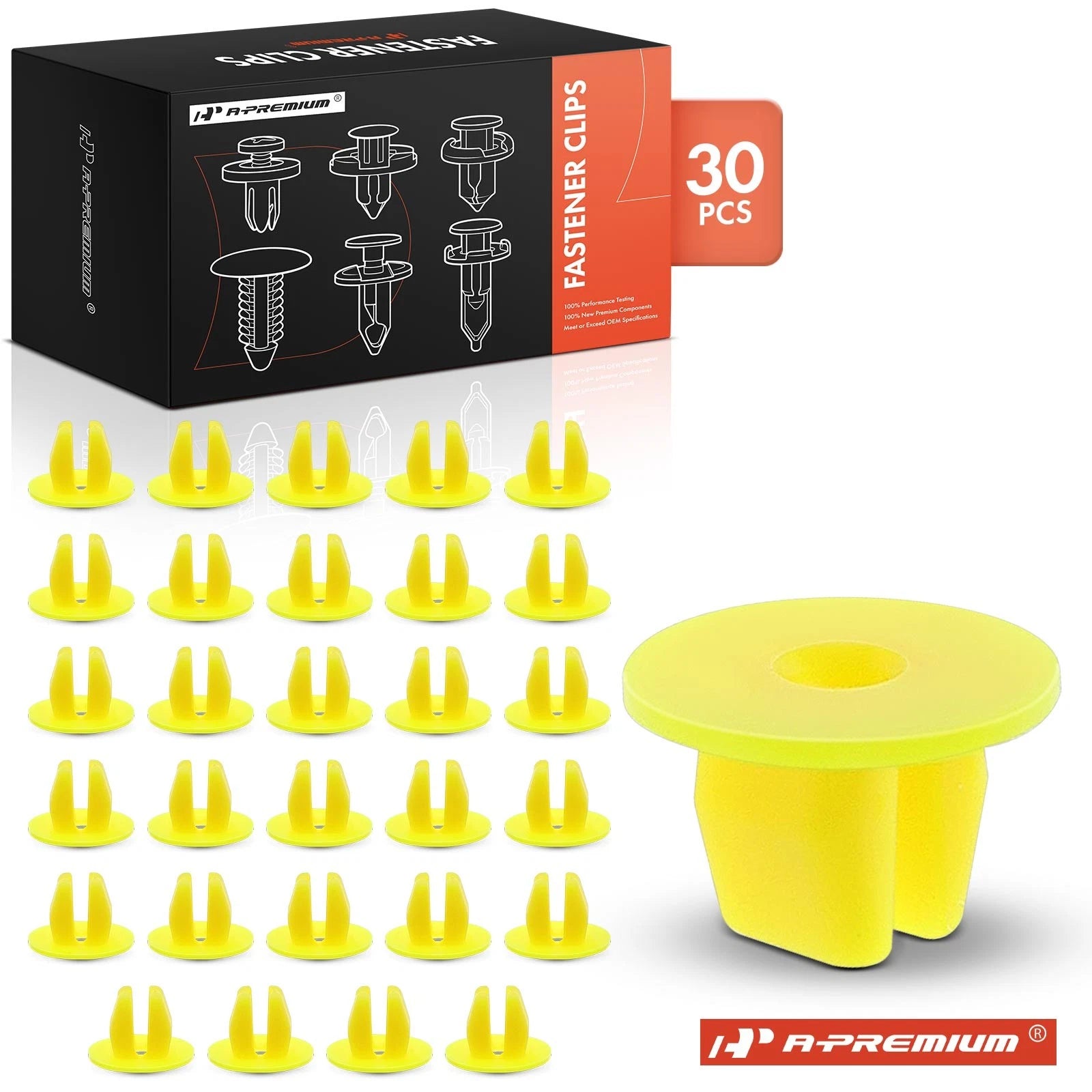 9mm x9mm Fender & Side Shield Grommet Clips Retainer for Toyota (30x)