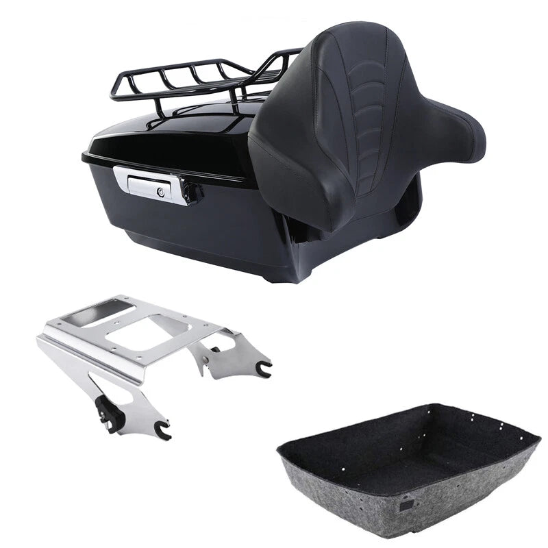 Trunk Backrest Rack Mount for Harley Touring Road King Glide (2009–2013)