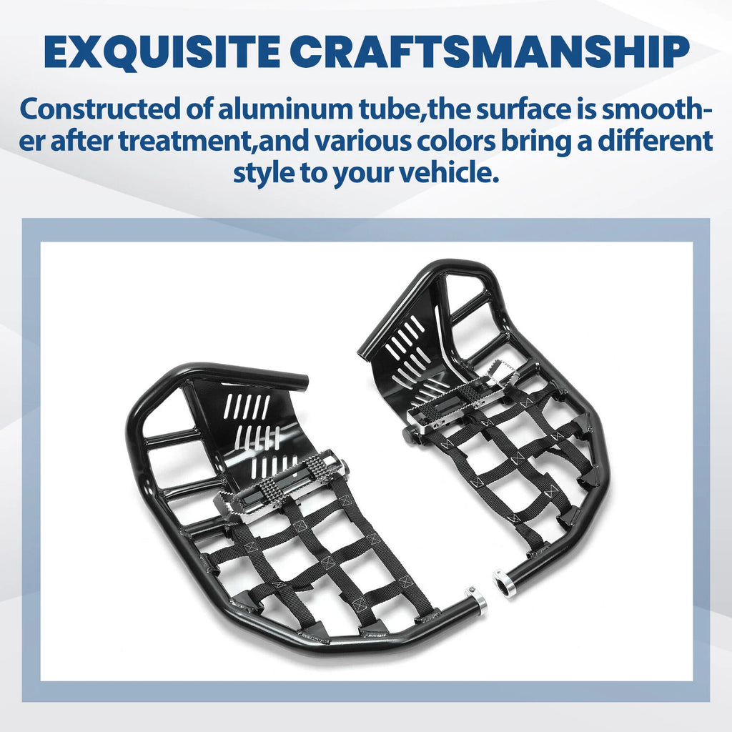 Nerf Bars Heel Guard Pro Peg Pair Black for Honda TRX 450R 450ER (2004–2009)