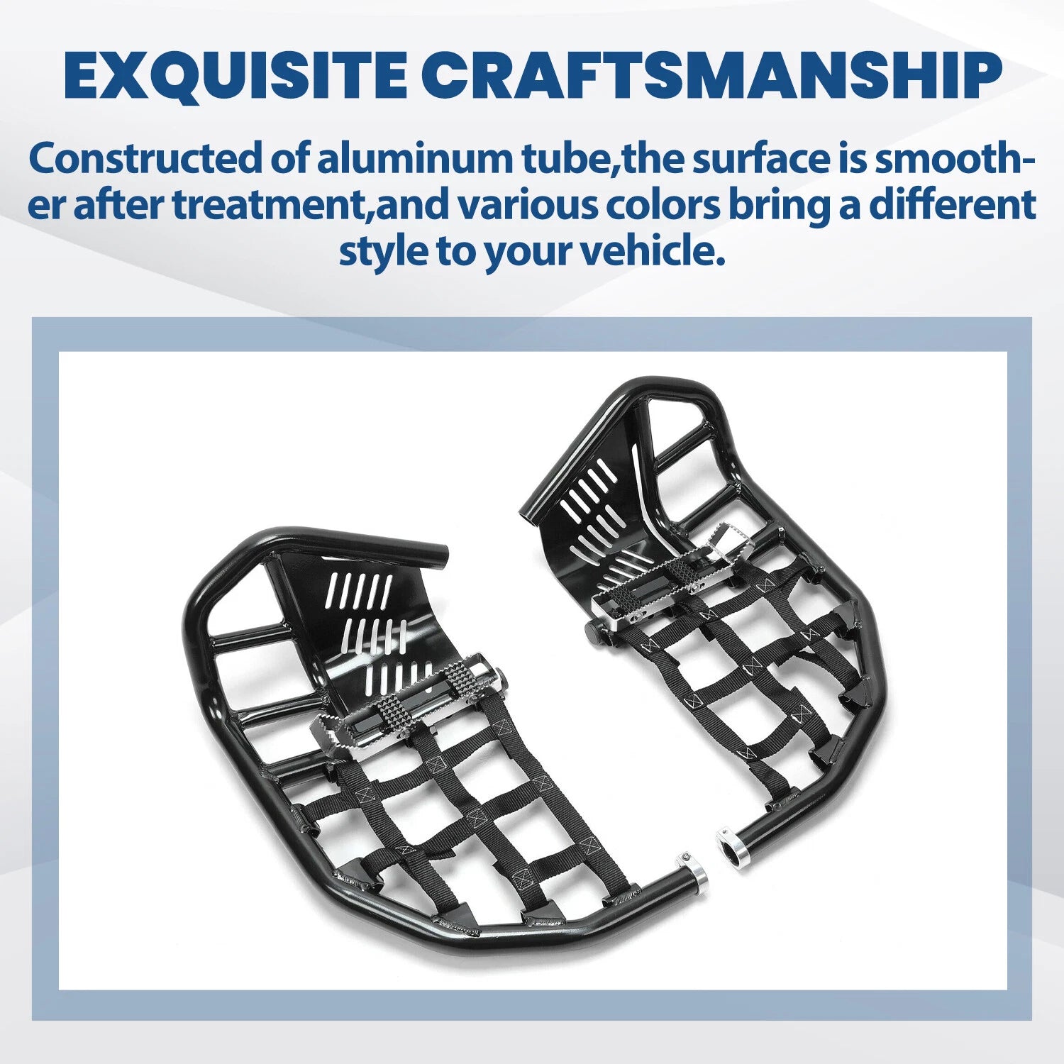 Nerf Bars Heel Guard Pro Peg Pair Black for Honda TRX 450R 450ER (2004–2009)