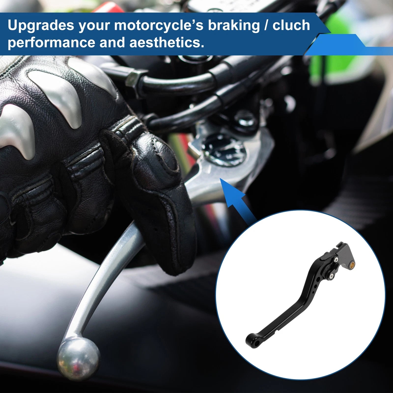 Adjustable Brake Clutch Levers Set of 2 for Suzuki GSXR1000 (2005–2006) Black