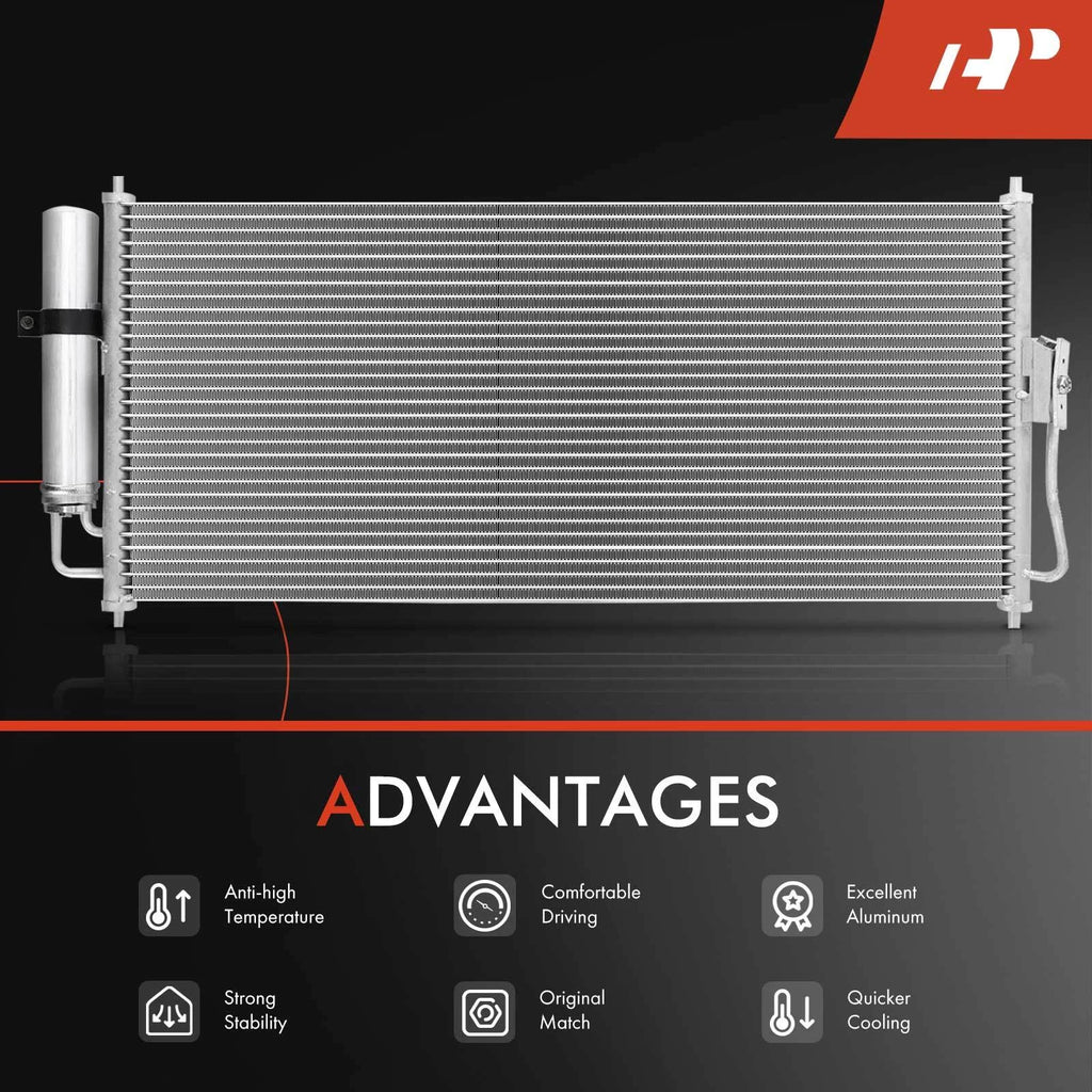 A/C Condenser with Receiver Dryer for Nissan Sentra (2002-2004)