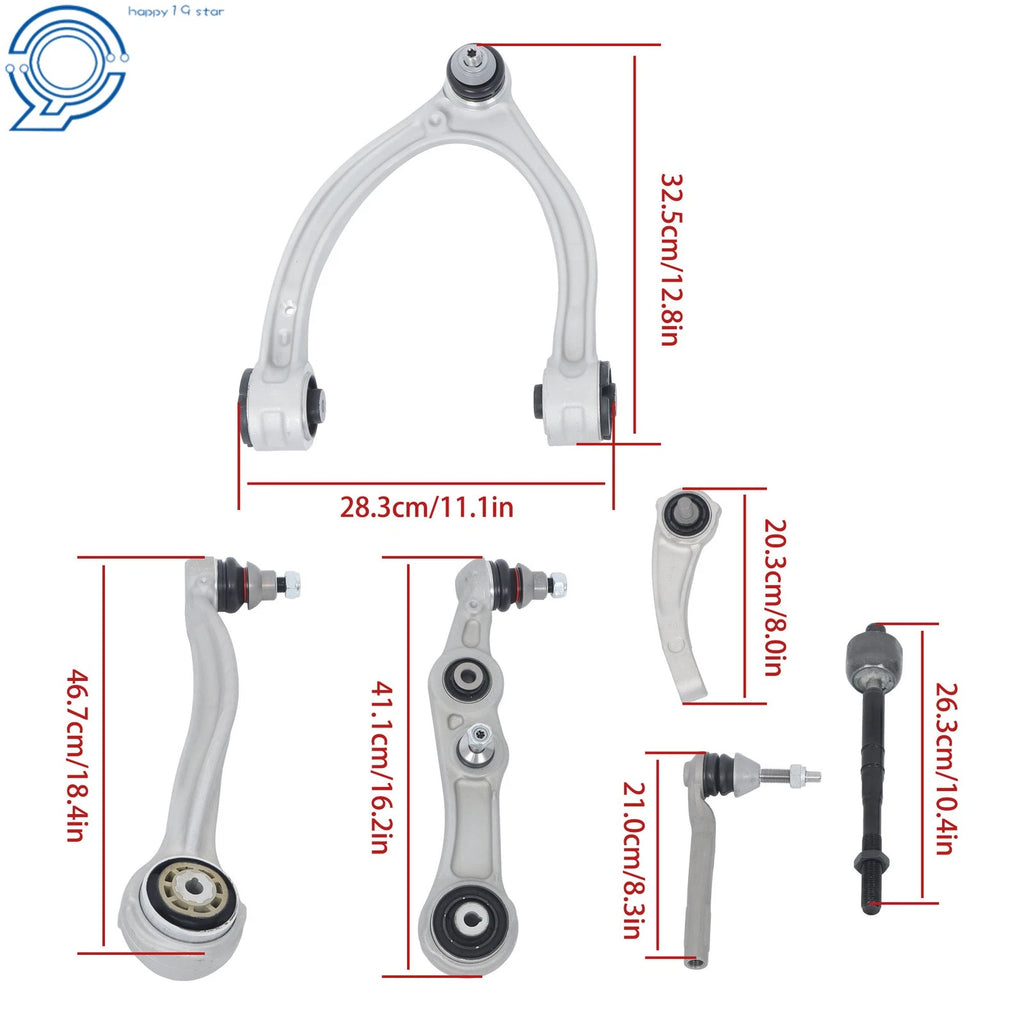 Set of 12 Front Suspension Control Arm Kits for Mercedes Benz E300 (2017-2019)
