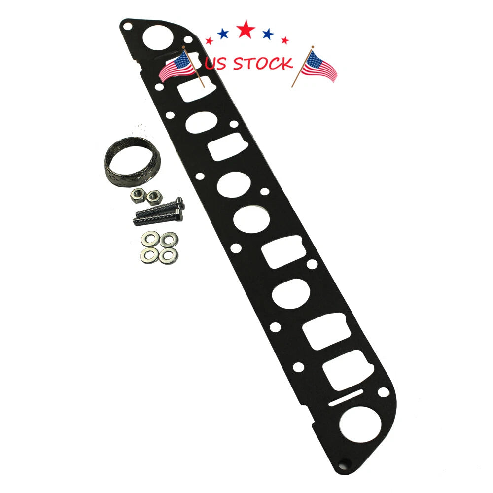 Stainless Steel Exhaust Manifold & Gasket Kit for Jeep Cherokee Wrangler (1997–2006)
