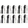 Set of 10 NGK Ruthenium HX Spark Plugs & Coil Boots for Ford Excursion (2000–2005)
