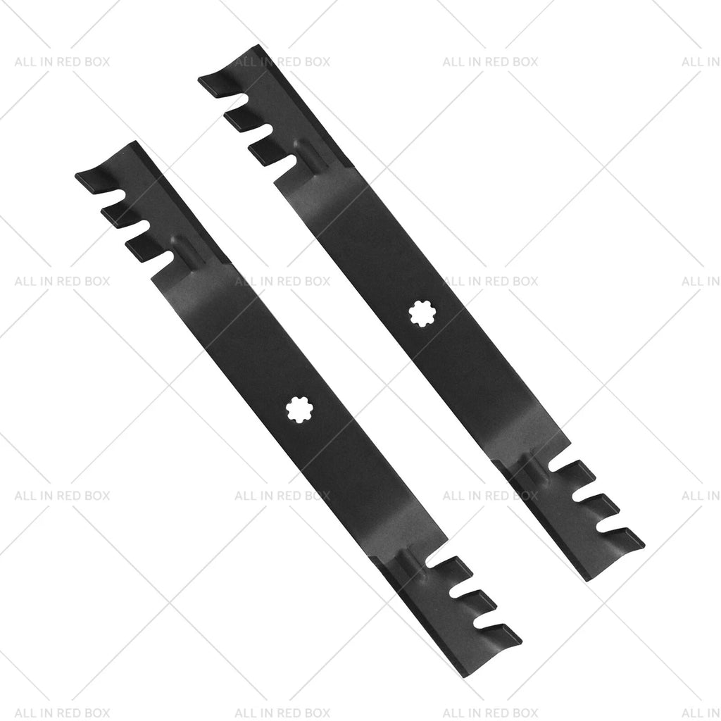 2X 42" Toothed Blades for John Deere (M154061, M154062, GX22151)
