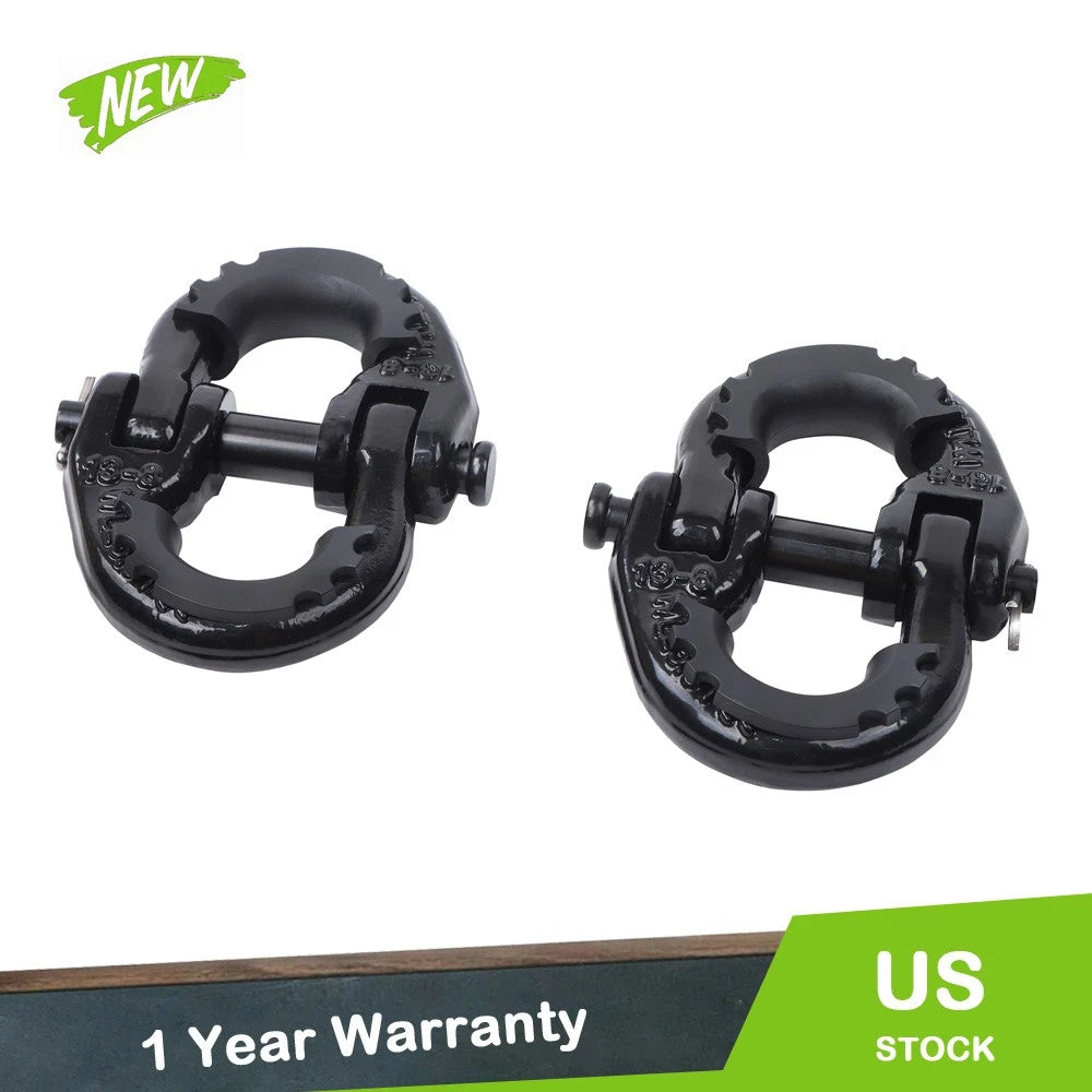 Set of 2 Safety Chain Connector Links for Tow Hitch (Universal)