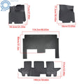 Set of 4 All Weather Floor Mats for Dodge Grand Caravan (2008–2020) TPE Rubber