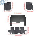Set of 4 All Weather Floor Mats for Dodge Grand Caravan (2008–2020) TPE Rubber