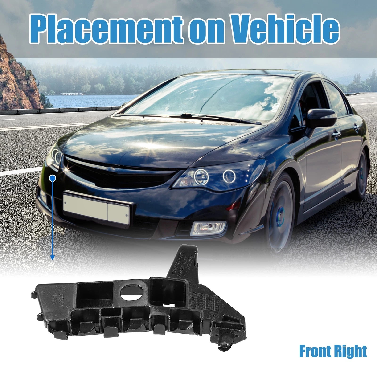 Right Side Front Bumper Bracket NO.71280-T31-H01 for Honda Civic (2022–2023)