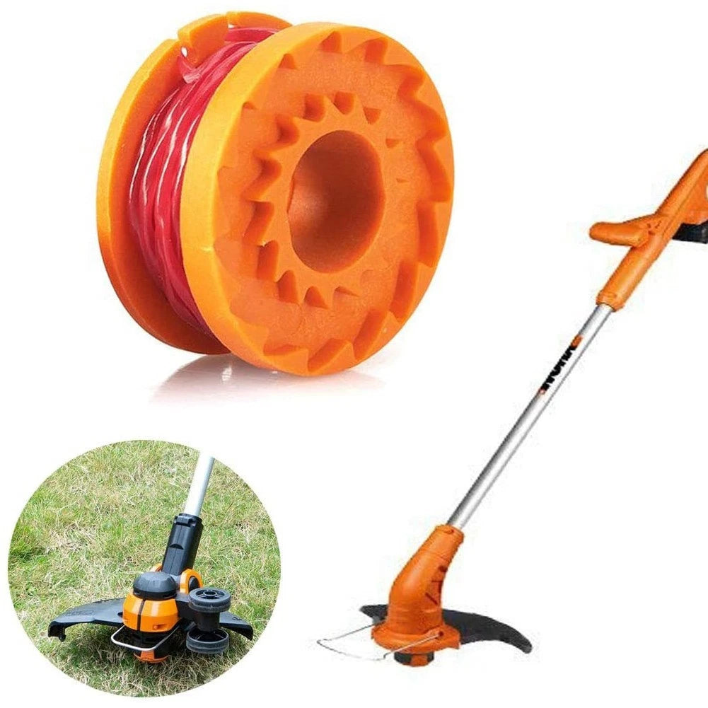 Trimmer Spool Line with Cap for Worx WG154 WG163 WG180 WG175 WG155 WG151 WG160