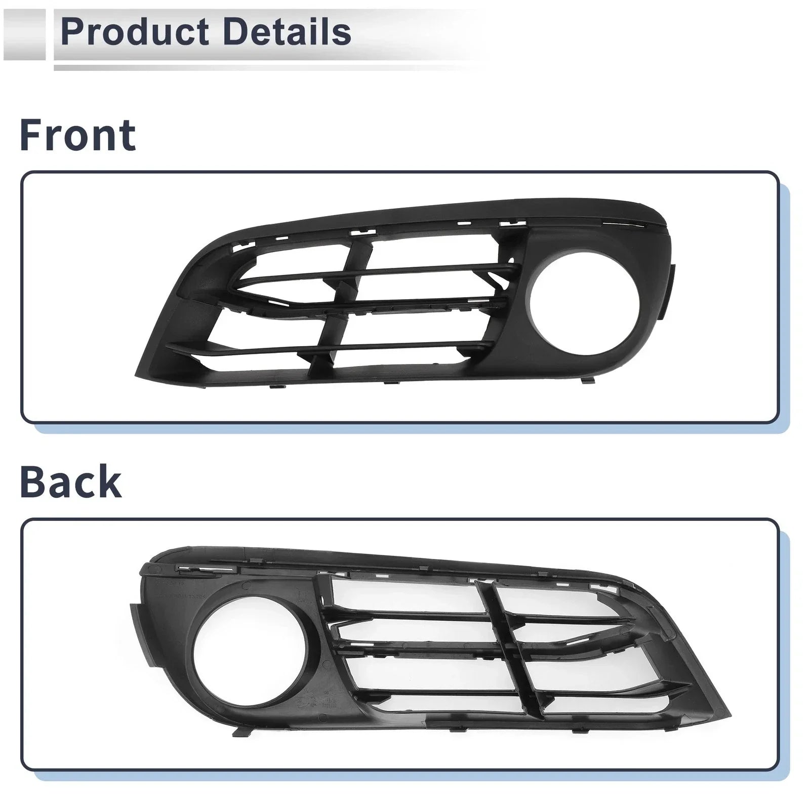 1x Front Left Fog Light Grill for BMW 528i (2014-2016)