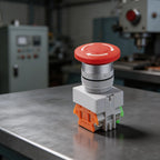 Exigent Stop Push Button Switch for LAY3711ZS (DPST 1NO 1NC)