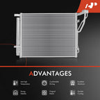 A/C Condenser with Bracket & Receiver Drier for Kia Optima (2016-2018)