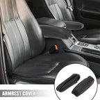 Pair Front Seat Armrest Covers for Chevy Tahoe (2000–2006) Microfiber Leather Black