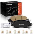 Set of 4 Front Side Ceramic Brake Pads for Honda Accord (2016–2017)