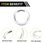 Engine Start Stop Button Knob Cover Ring for Ford Maverick (2022) Silver Tone