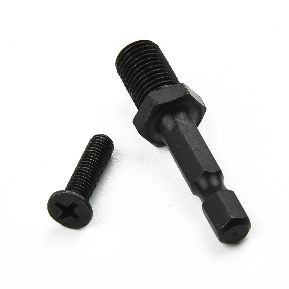 1/4 Hex Black Adapter to 3/8-24UNF for Drill Bit Chuck (UK)