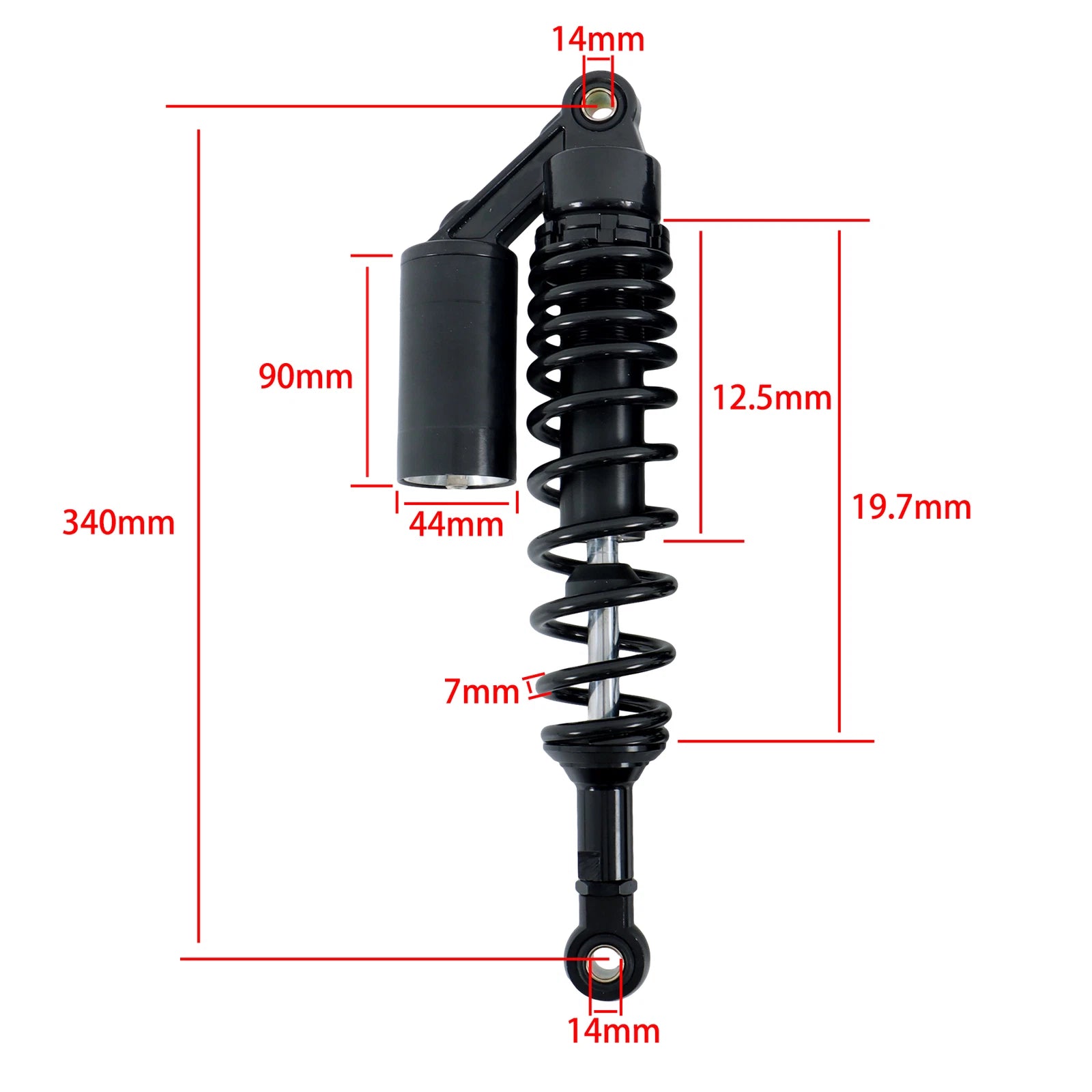 Rear Shock Absorber for Honda Yamaha 13.5'' 340mm