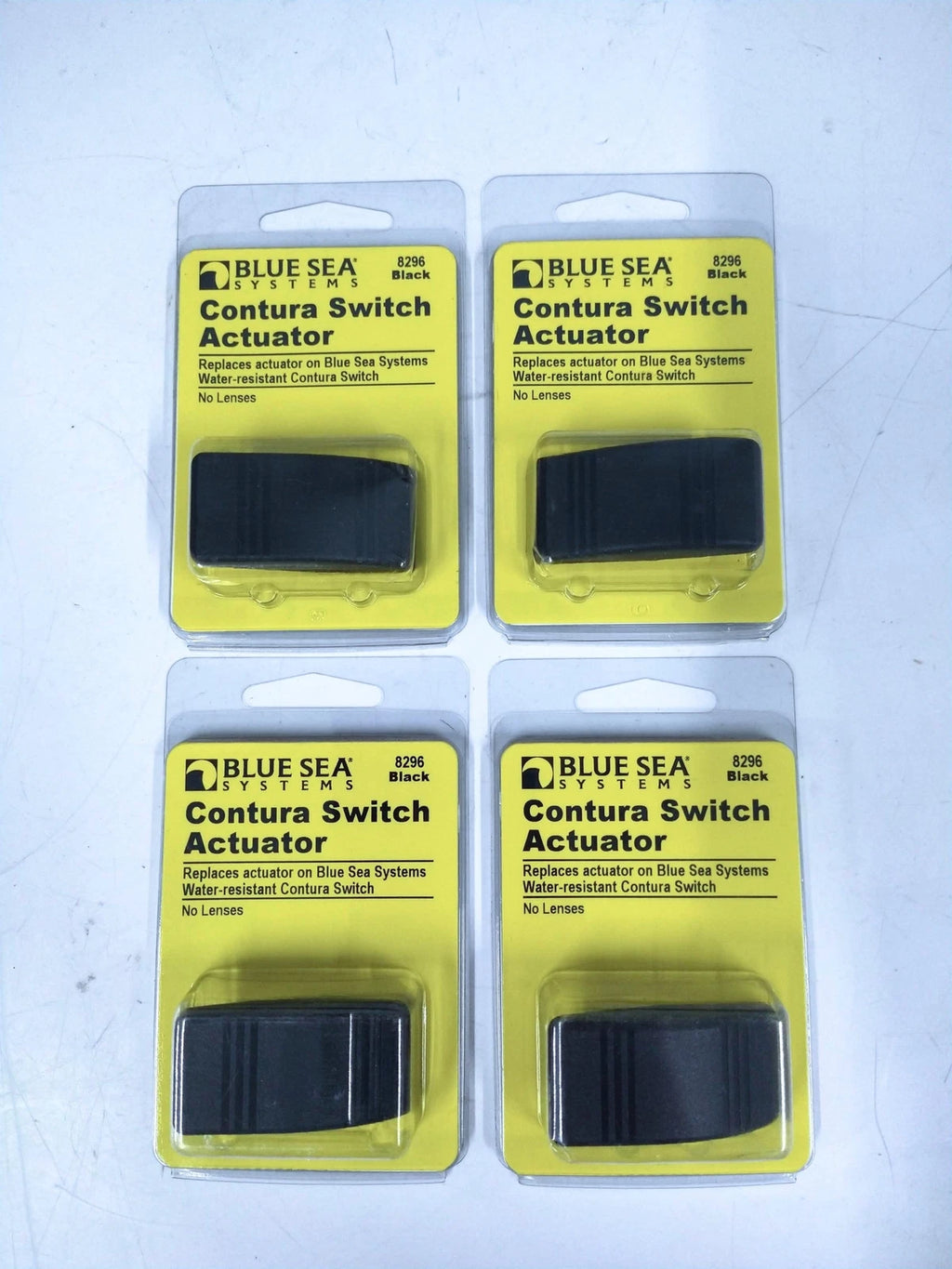 Set of 4 Contura Actuator Switches for Blue Sea Systems 8296