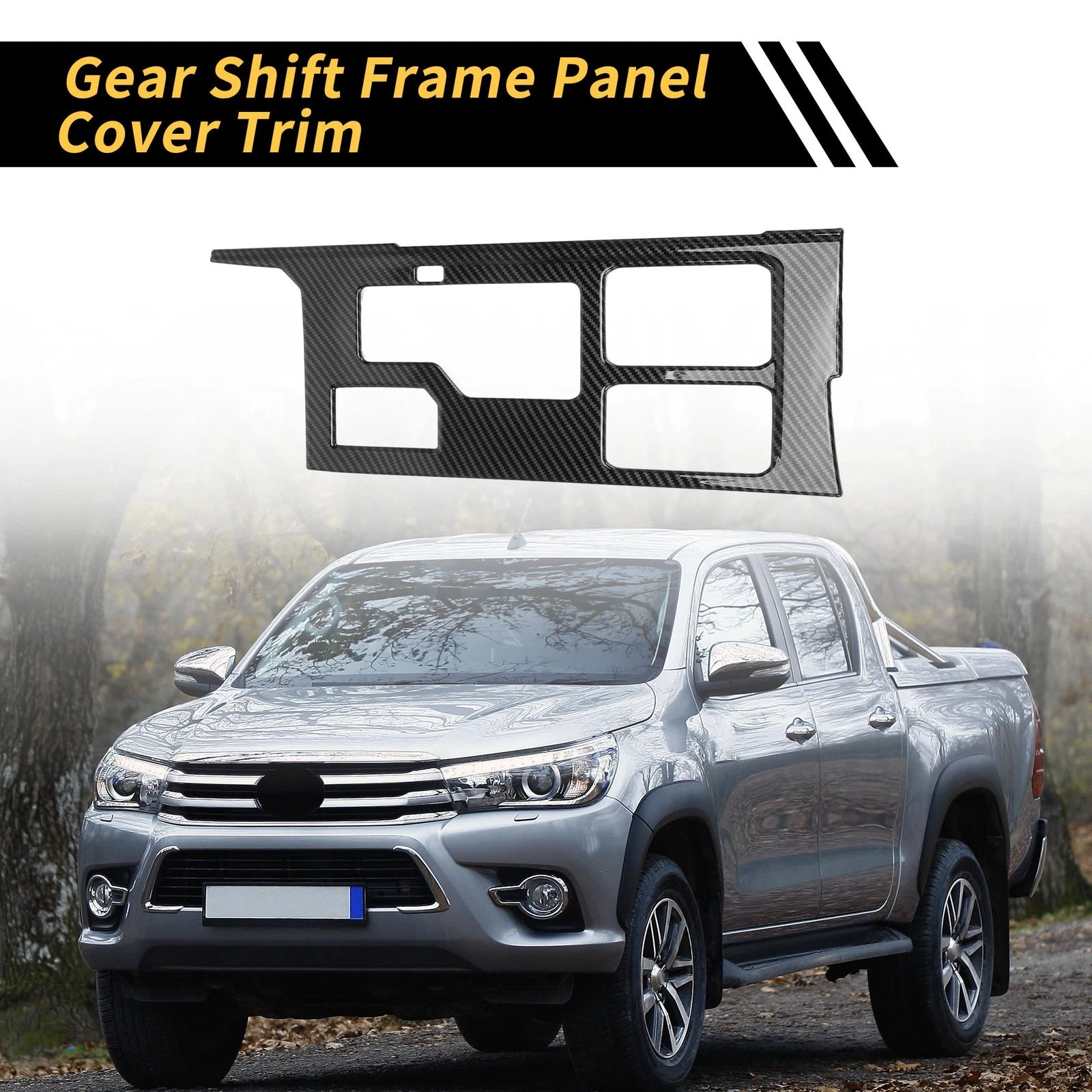 Carbon Fiber Gear Shift Frame Panel Cover Trim for Toyota Tundra (2022–2024)