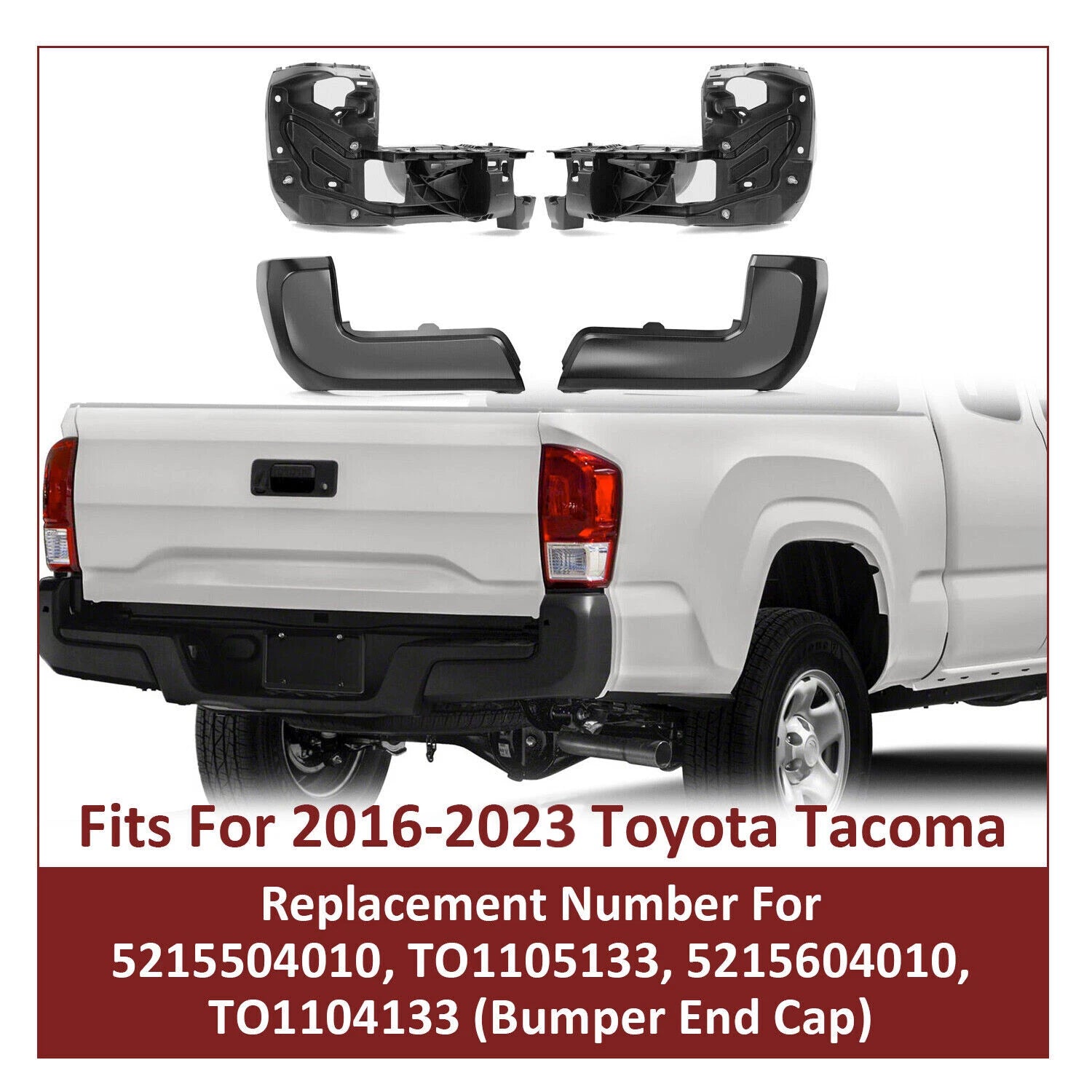 Rear Bumper End Brackets for Tacoma (2016–2023)