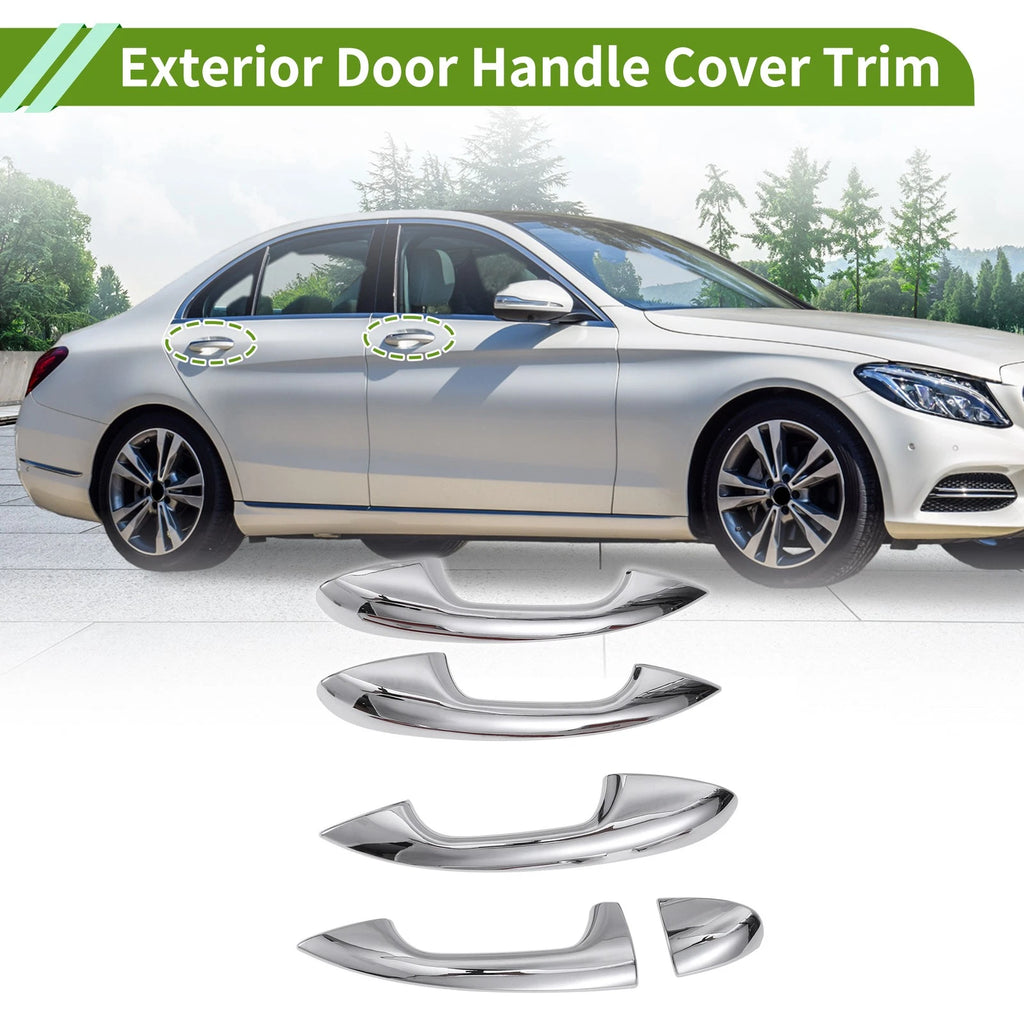 Exterior Door Handle Cover Trim for Mercedes-Benz C GLC Class (2015–2021)
