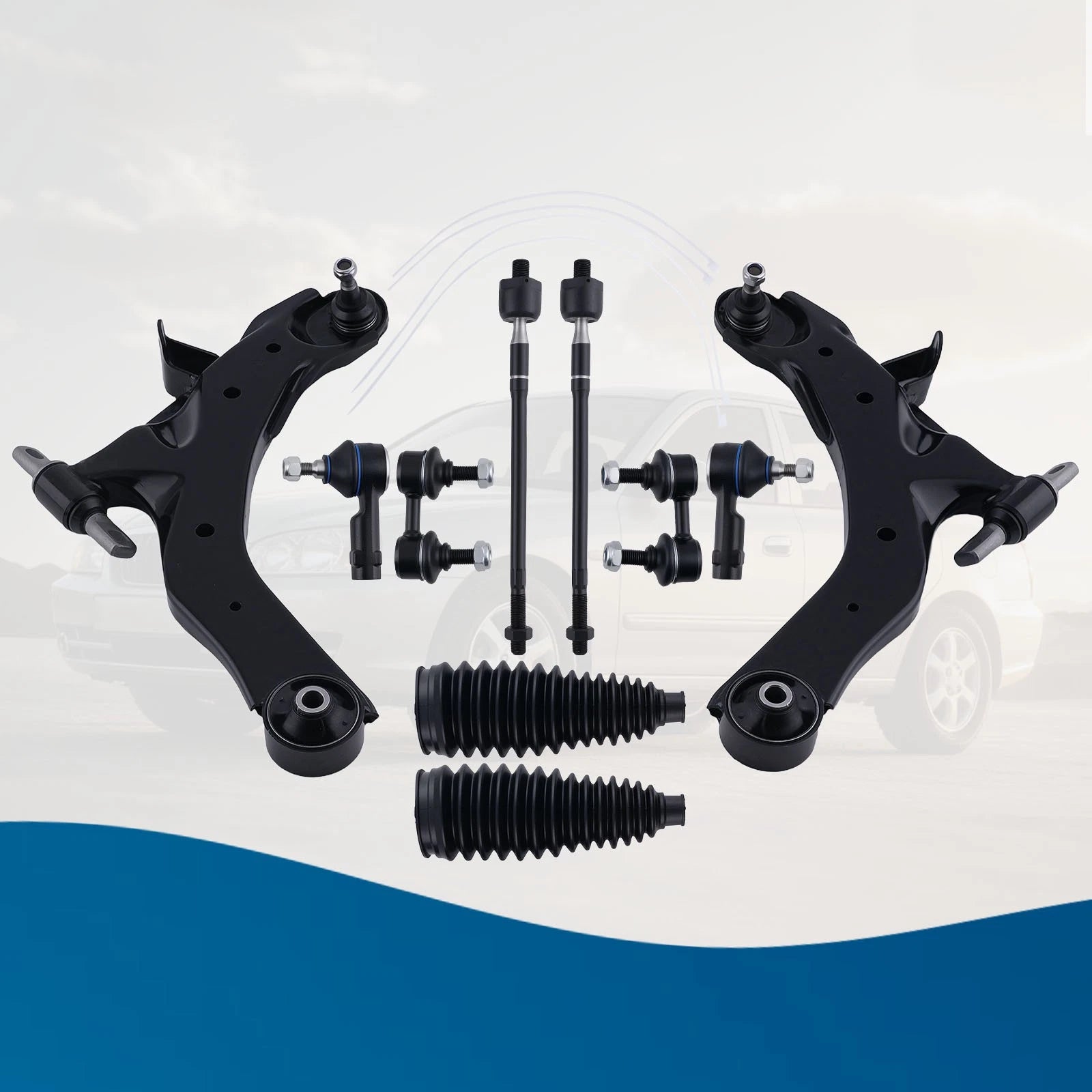 Front Lower Control Arm Ball Joint Set for Hyundai Elantra (2001–2006)