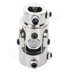 Chrome Universal Steering Shaft U Joint Coupler for Various Models