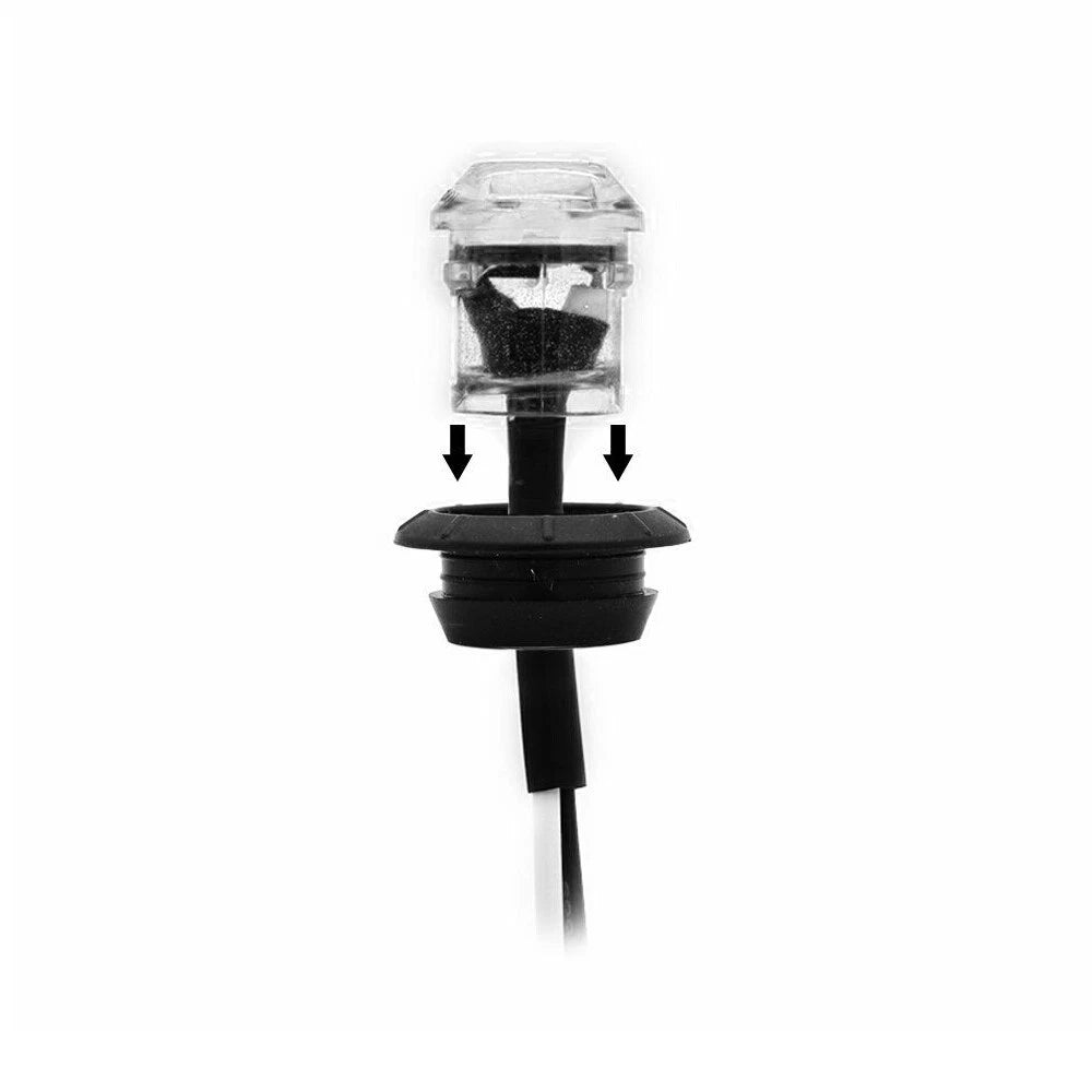10x Round LED White Side Marker Lights for Truck Trailer