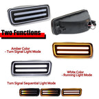 2PC Switchback LED Front Turn Signal Light for Chevy Camaro (1985–1992)