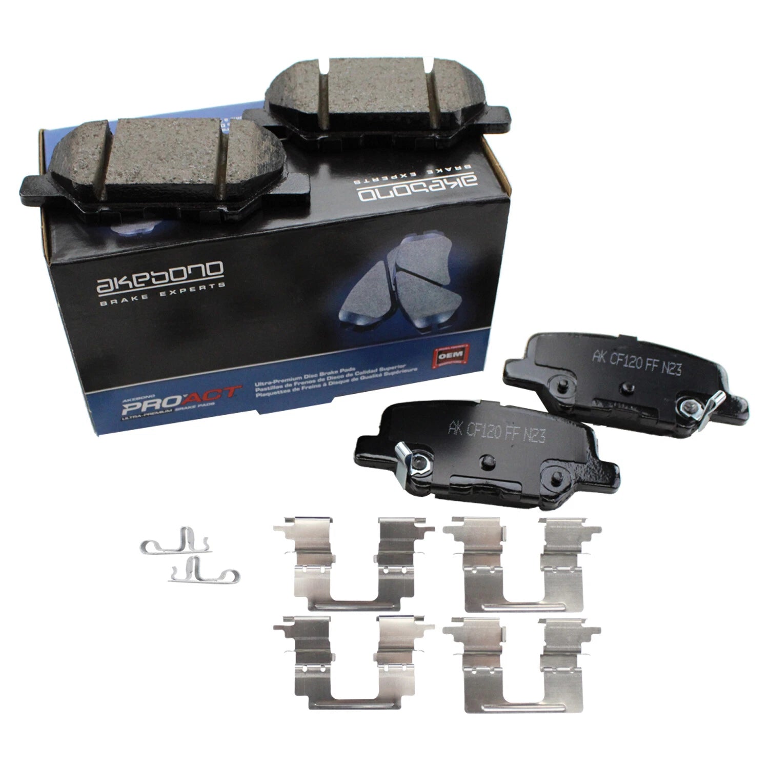Akebono ProACT Ultra Premium Ceramic Rear Brake Pads for Mitsubishi Outlander Sport (2011–2021)