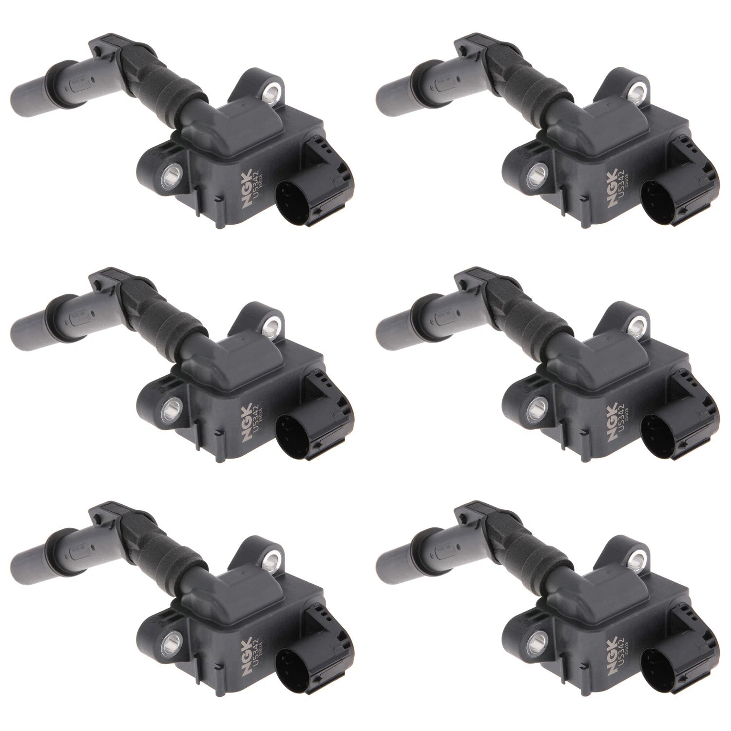 Set of 6 NGK Coil on Plug Ignition Coils for W212 E300 E350 E400 X166 G450