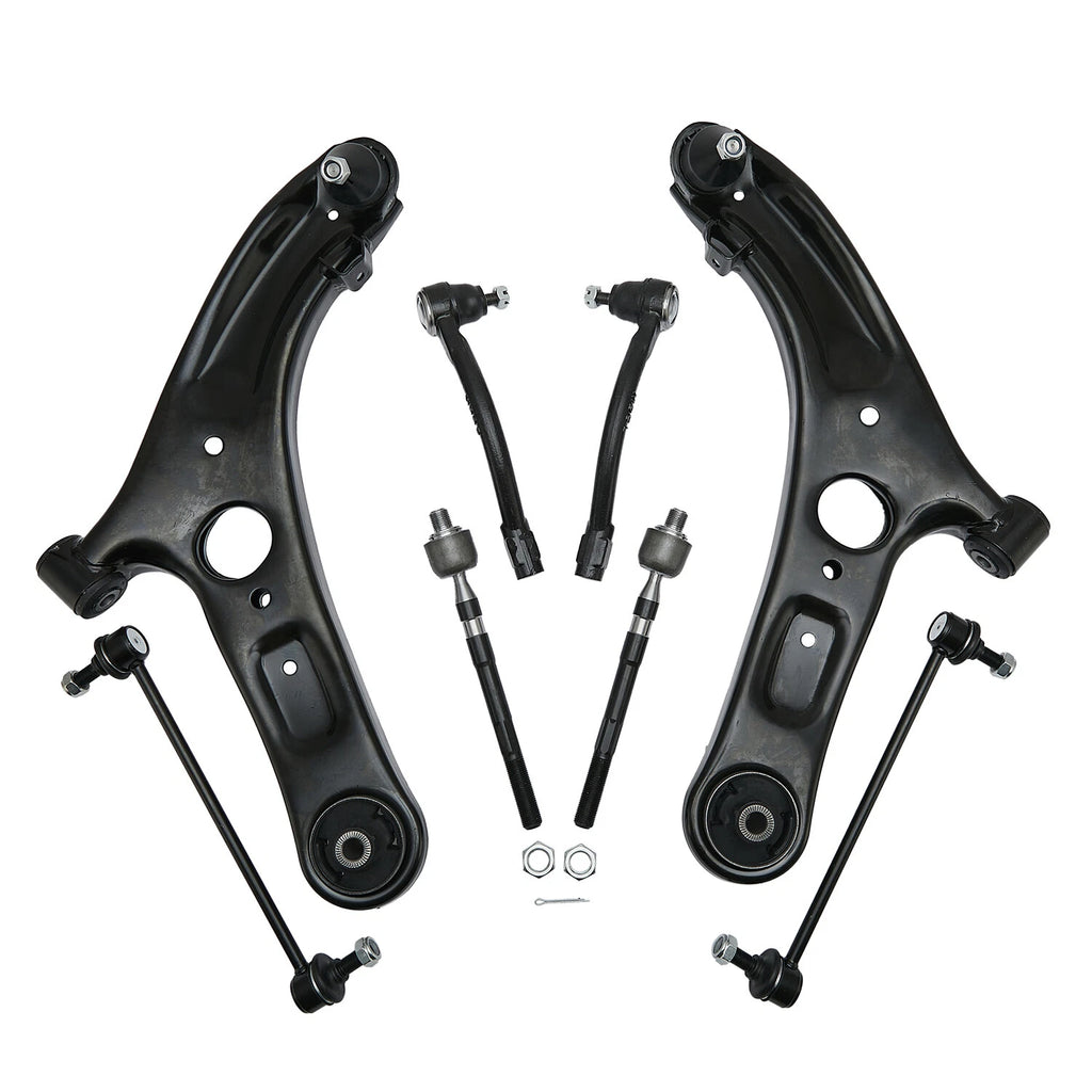 8Pcs Front Control Arm Ball Joint Tie Rod Sway Bar for Hyundai Elantra (2011–2017)