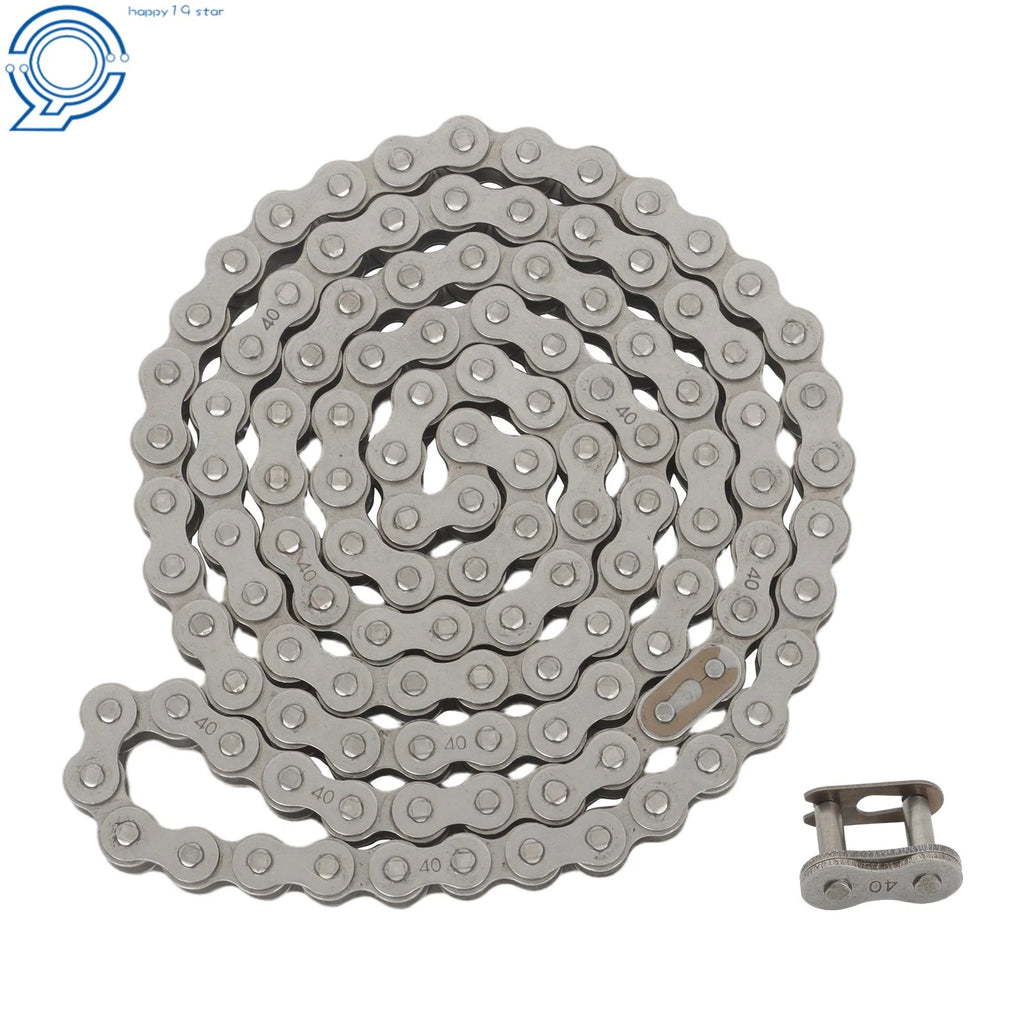 #40 Industrial Roller Chain for Various Applications (5 FT Length)