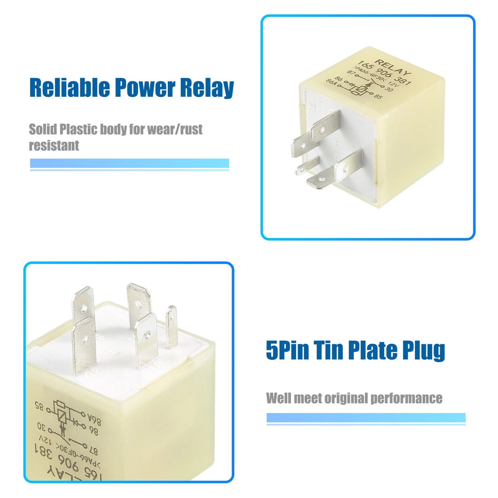 5 Pin Solenoid Relay No.165906381 DC 12V 40A for Audi A4 (1999–2001)