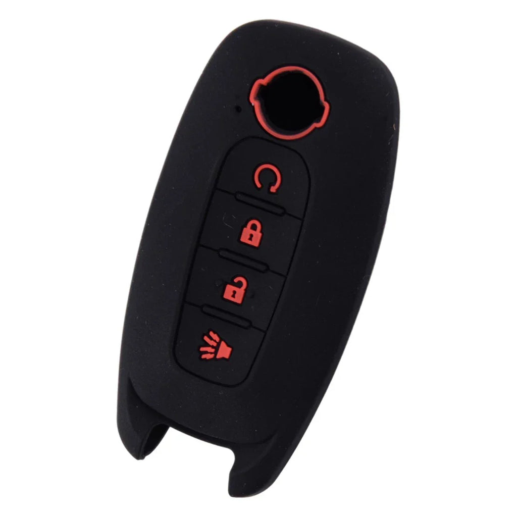 Silicone 4 Button Key Cover Case for Nissan Kicks Rogue Pathfinder (2023)