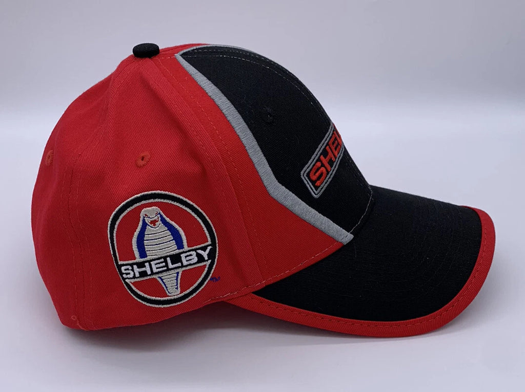 Licensed Shelby GT350 GT500 Hat Black Red Cobra Logo for Ford Mustang (1965–2020)