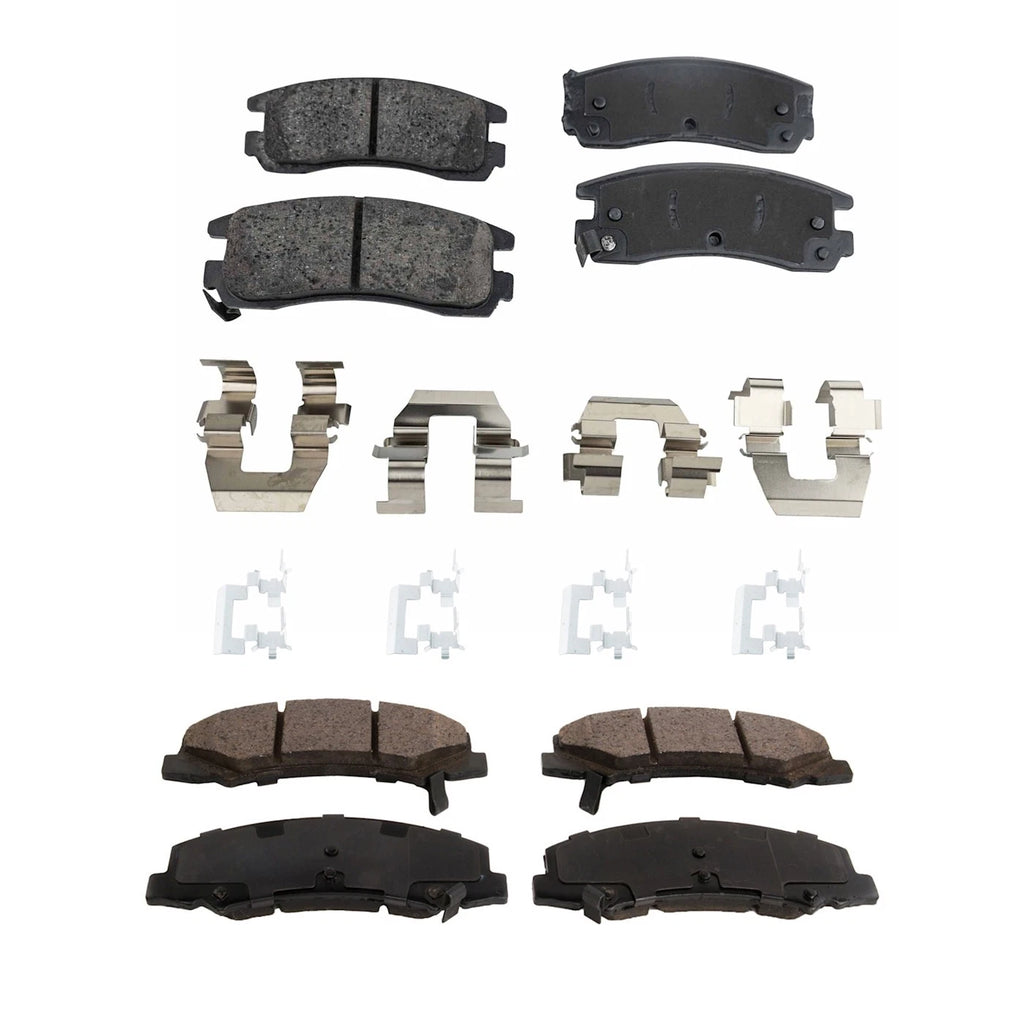 Brake Pad Set for Chevrolet Impala (2006–2010) Front and Rear 2X FWD