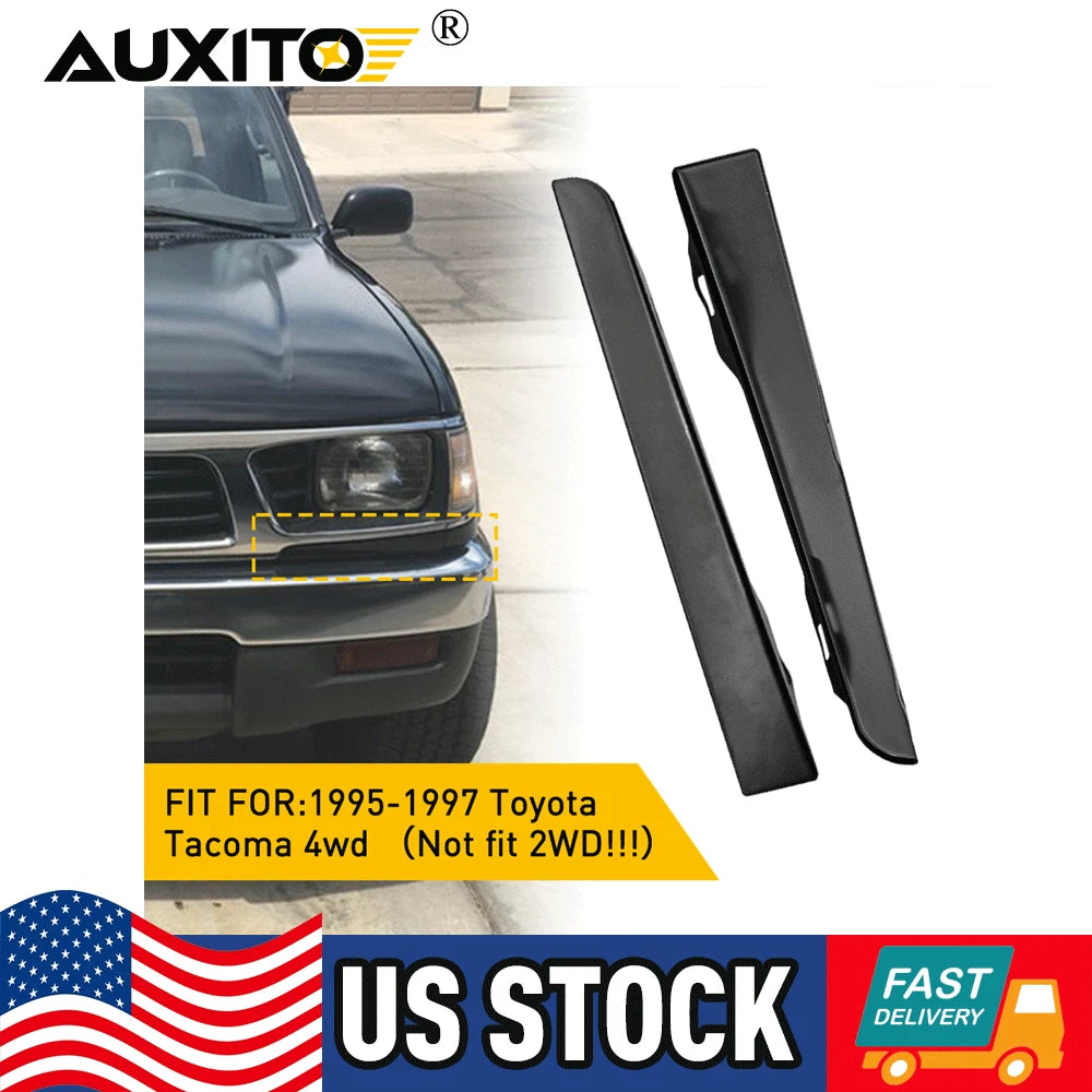 Set of 4 Front Bumper Grille Headlight Filler Trim Panels for Toyota Tacoma (1995–1997)
