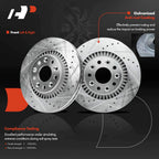 Front Drilled Brake Rotors & Pads for Ford Taurus Freestyle (2005-2009)