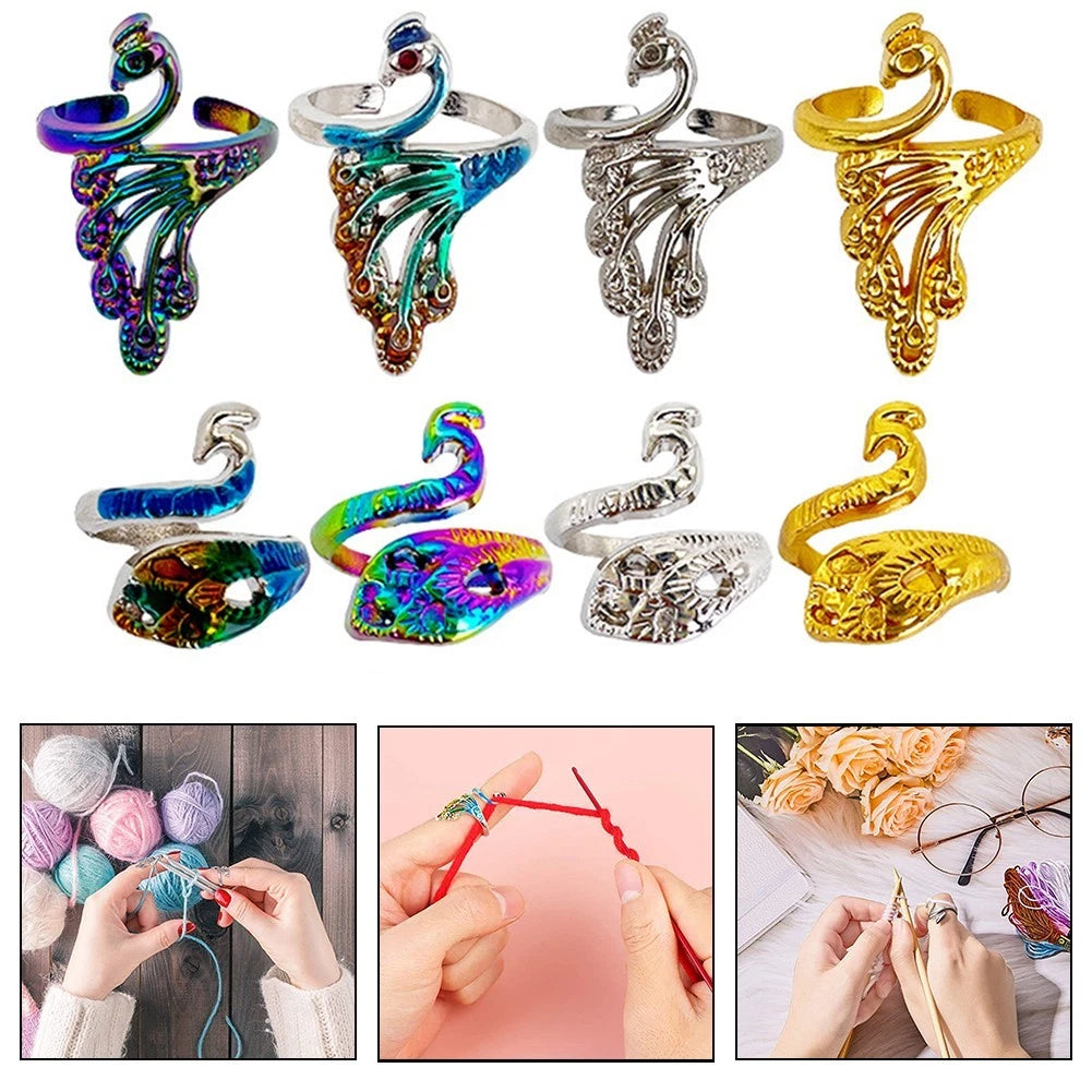 Set of 4 Crochet Yarn Guides for Knitting Tools