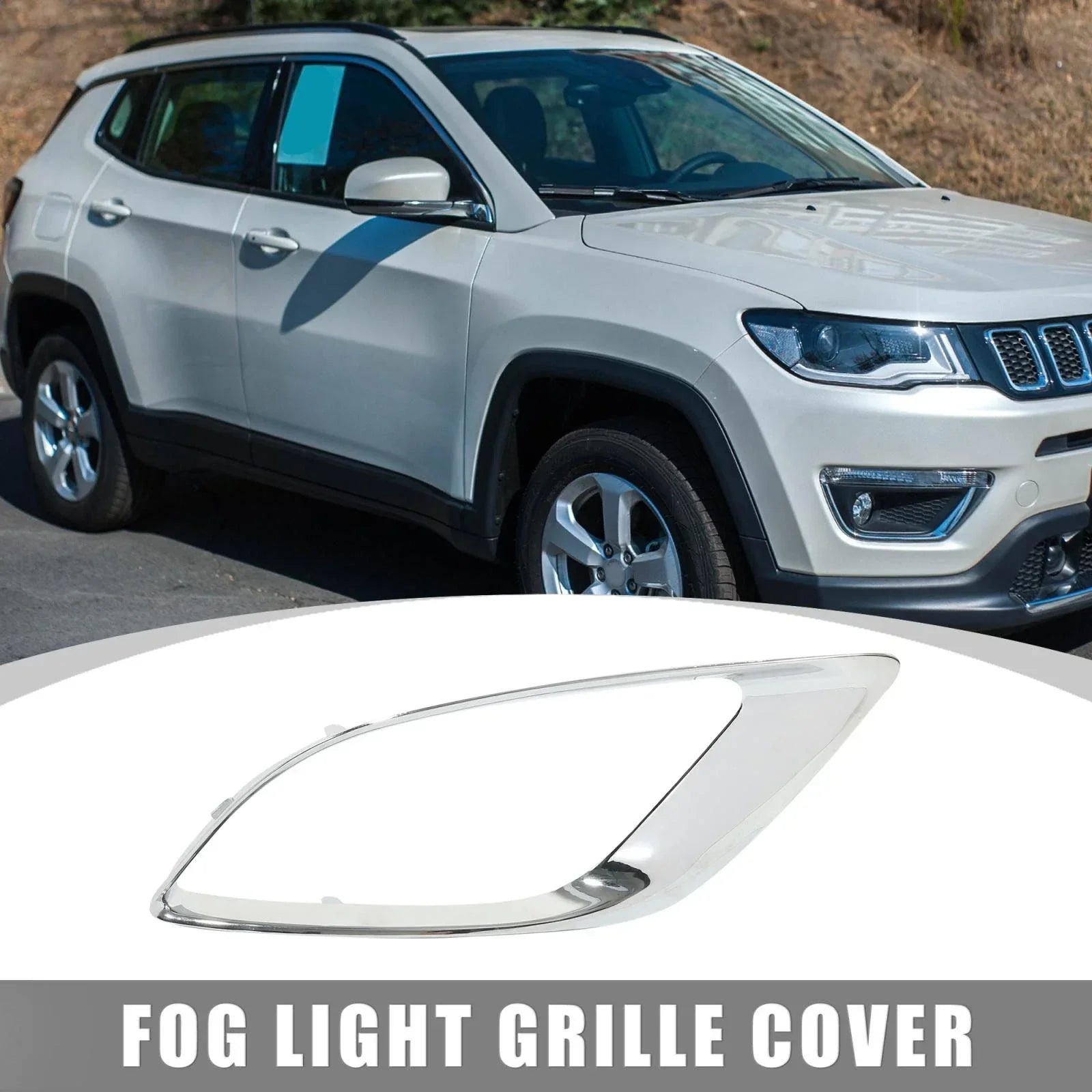 Front Right Fog Light Grille Cover for Dodge Durango (2014-2018)