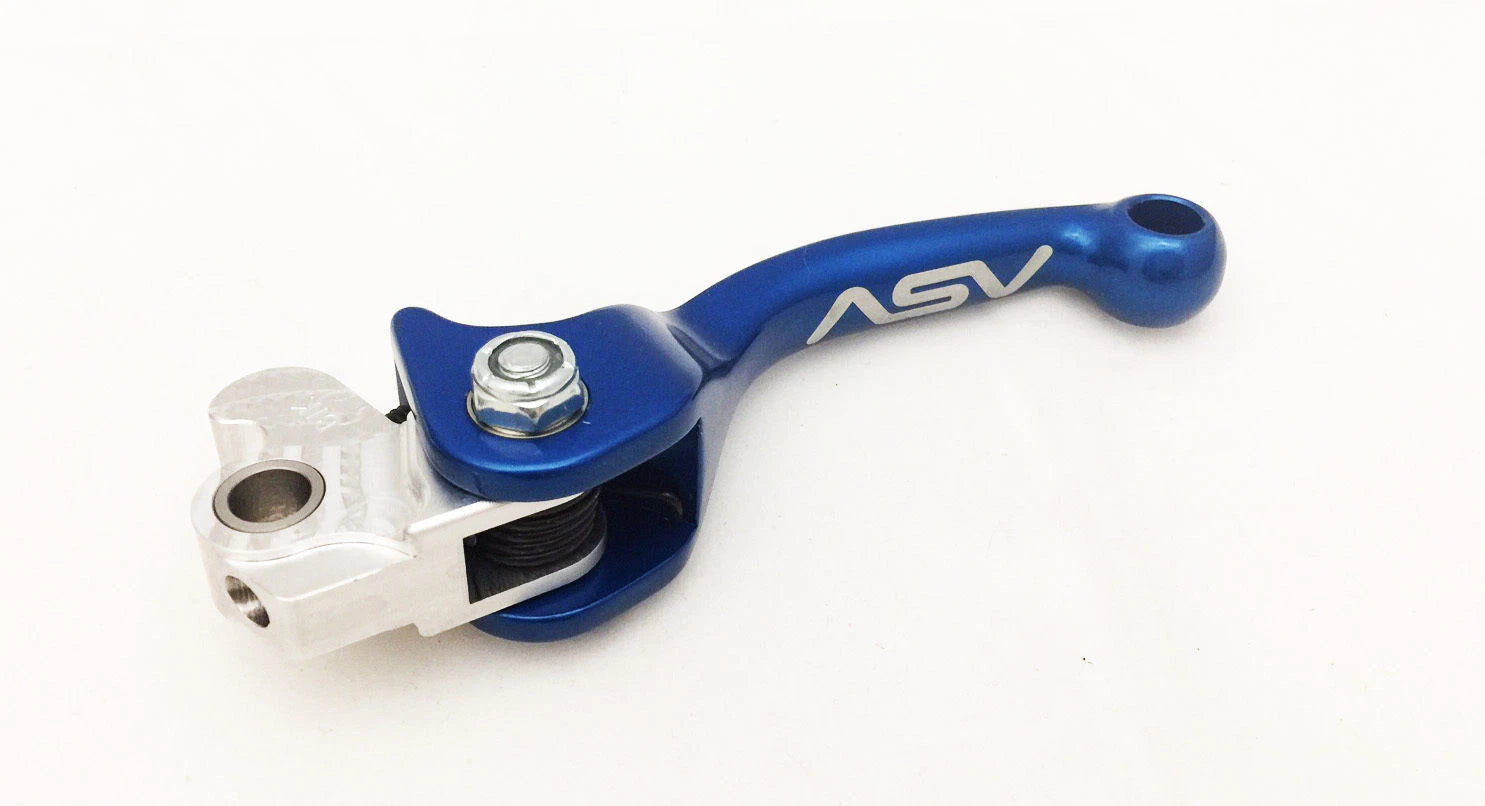 Shorty Levers Set of 2 for Suzuki RM 65 85 100 125 250 (ASV F3, Blue)