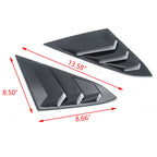 Quarter Window Louver Cover for Honda Civic (2016-2021) Rear Side ABS