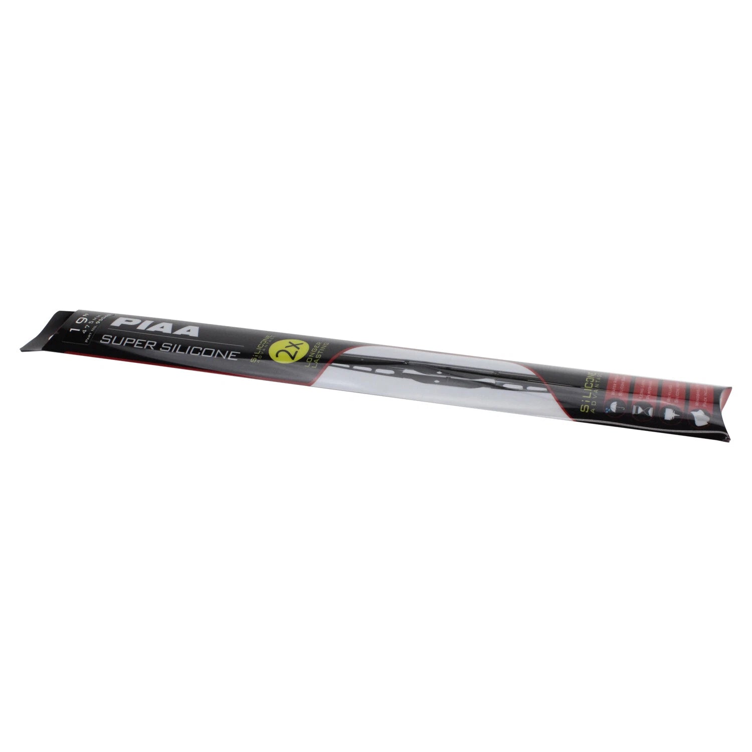 PIAA 95048 Super Silicone Windshield Wiper Blade for (19")