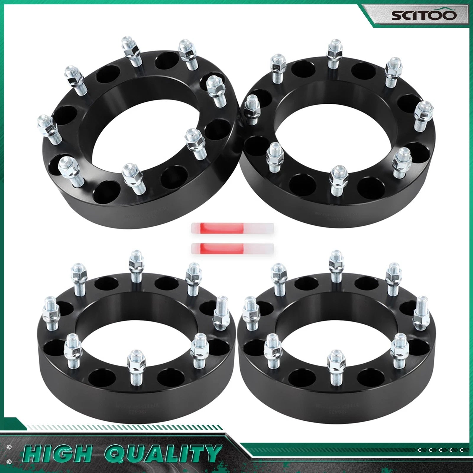 Set of 4 Wheel Spacers 2" 8x210 M14x1.5 for GMC Sierra 3500 HD (2011–2024)