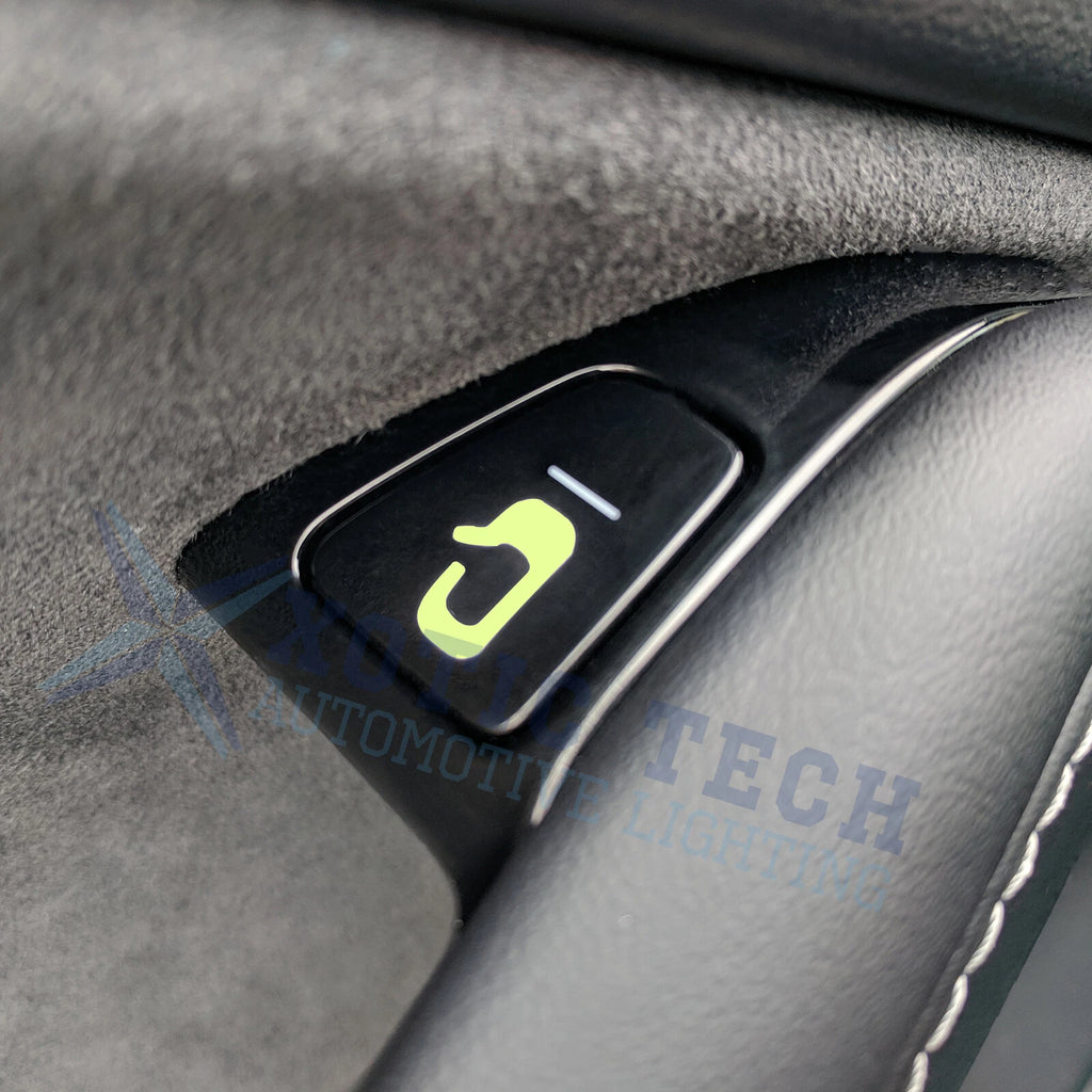Luminous Open Button Sticker Decal Kit for Tesla Model 3 Y (2020-2025)
